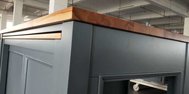 Solid Beech Wood Butcher Block Cabinet Top
