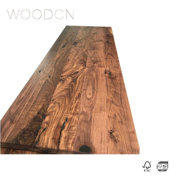 Black Walnut Edge Glued Kitchen Top Manufacturer