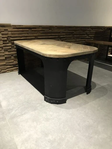 Endurvinna Old Elm Solid Wood teborð