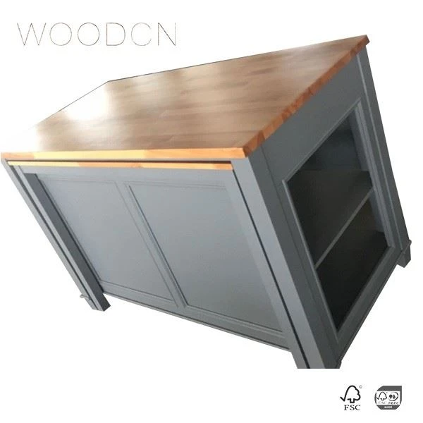 Solid Beech Wood Butcher Block Cabinet Top