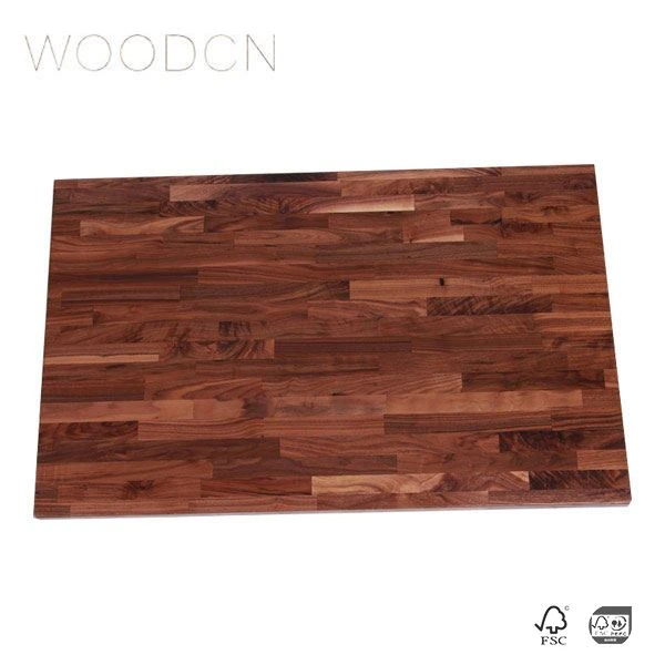 Walnut Solid Wood Butcher Block Borðstofuborðplata