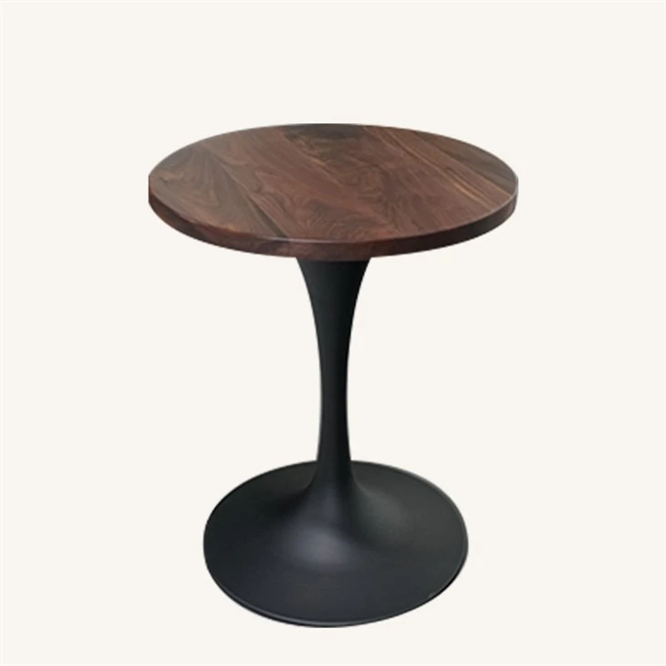 Solid NA Walnut Luxury Restaurant Dining Table Top Supplier high quality